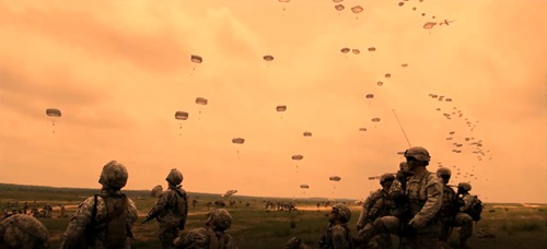 Airborne Soldiers in the air and on the ground