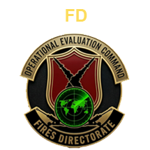 Button linking FD's page Operational Evaluation Command Fires Directorate
