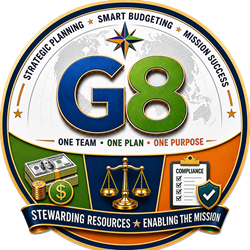 Strategic Planning. Smart Budgeting. Mission Success. G8. One Team. One Plan. One Purpose. Compliance. Stewarding Resources. Enabling the Mission.